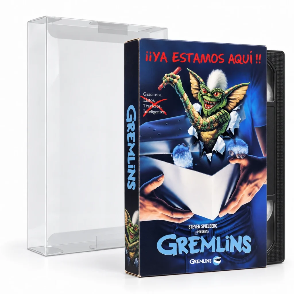 funda protectora VHS caja carton