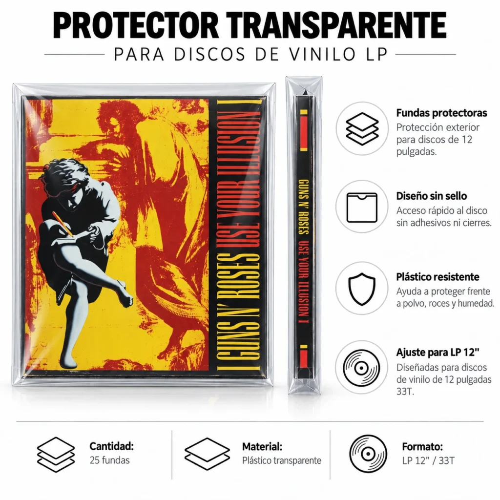 protector transparente vinilo Lp